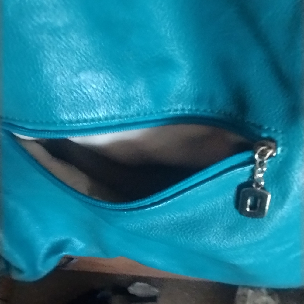 Turquoise array large shoulder purse - Picture 7 of 11